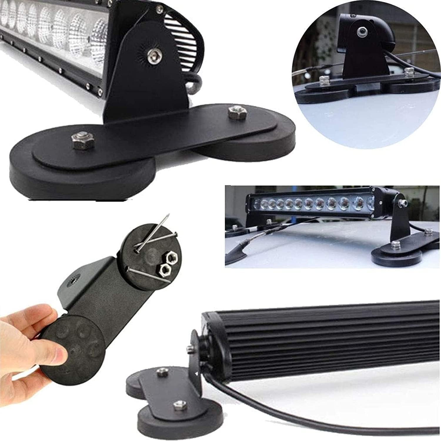 Strong Rubber coated magnetic mount for Lighting,Camera,Tools and equipement